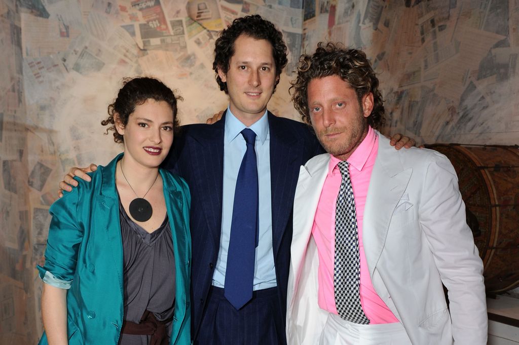 John, Lapo y Ginevra Elkann