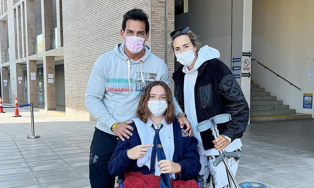 Cristián de la Fuente, Angélica Castro y su hija Laura