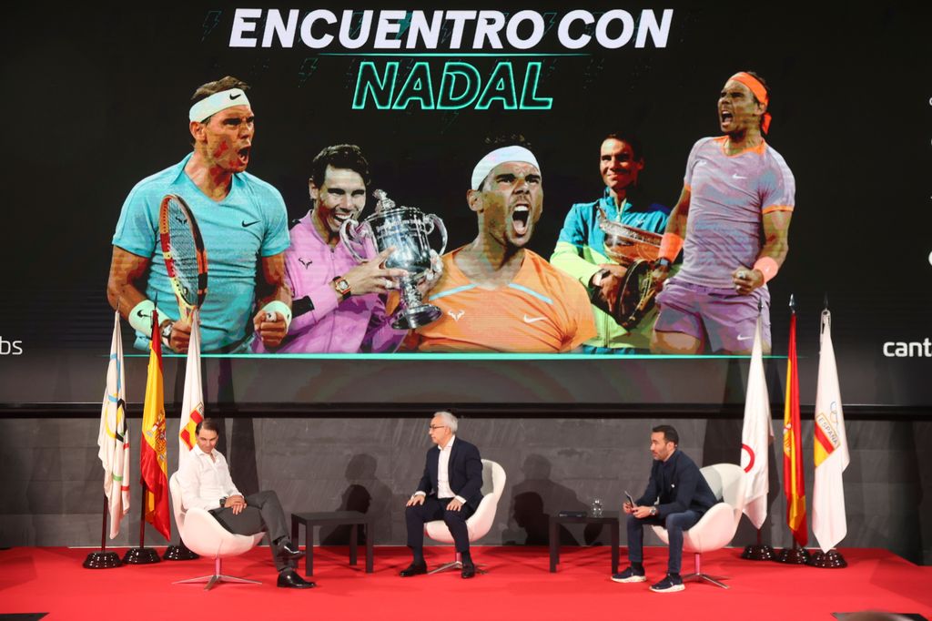 Rafa Nadal y Alejandro Blanco en el COE