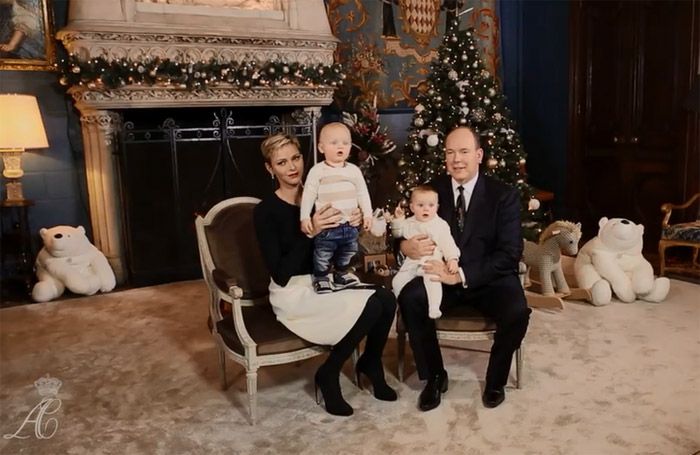 Los príncipes Alberto y Charlene de Mónaco han compartido un pedacito de su Navidad en Palacio
