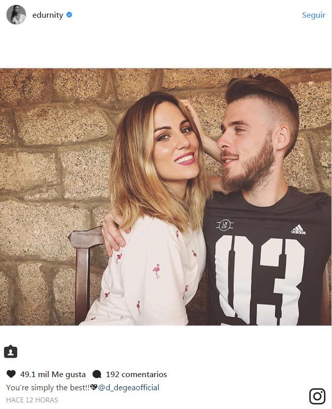 Edurne y David de Gea juntos