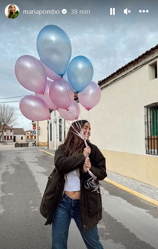 María Pombo en el 'gender reveal' de su bebé