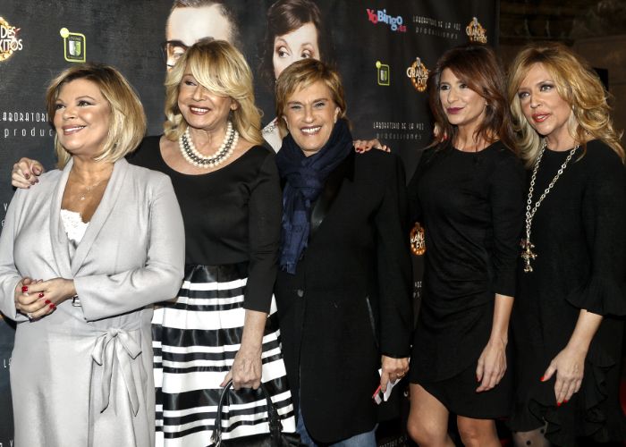 Terelu Campos, Mila Ximénez, Chelo García Cortés, Gema López y Lydia Lozano