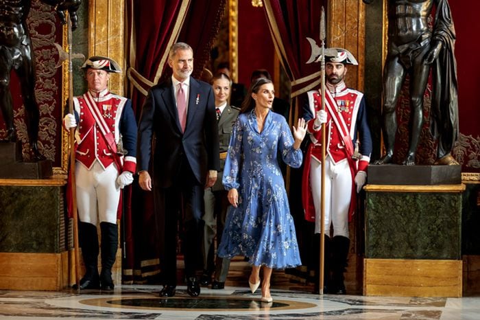 Los Reyes y la Princesa en la recepción del 12-0