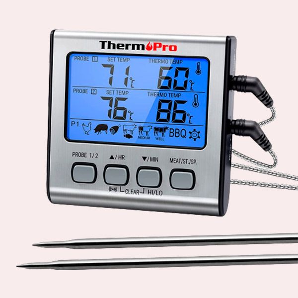 thermopro tp17 termometro cocina digital de doble sonda