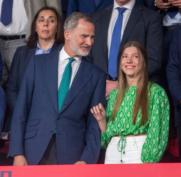 El rey Felipe con la infanta Sofia