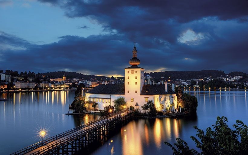 Gmunden Schloss Ort ruta romantica austria