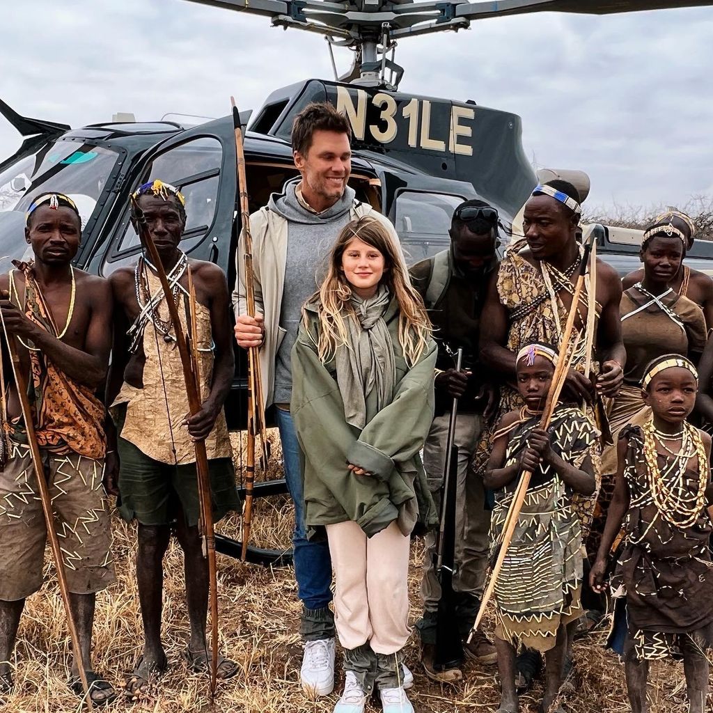 tom brady y sus hijos en frica