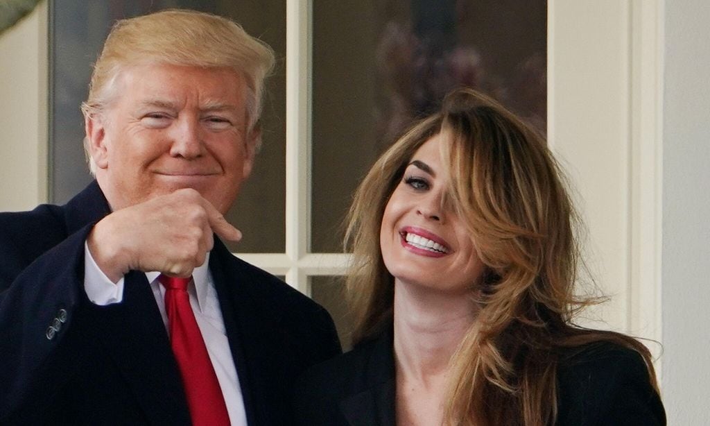 Hope Hicks y Donald Trump