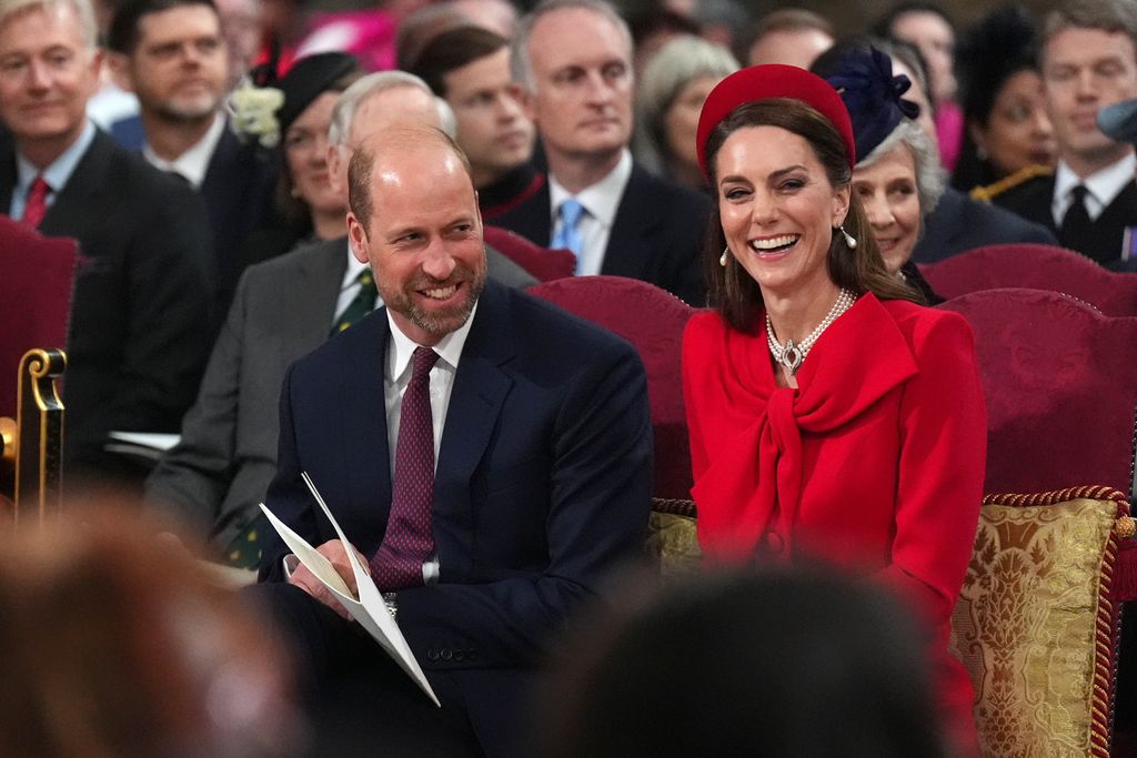 The Princess of Wales conquered with a red attire.