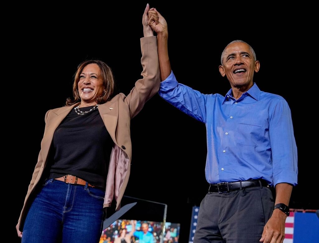 Barack Obama apoyó activamente a Kamala Harris durante su campaña.