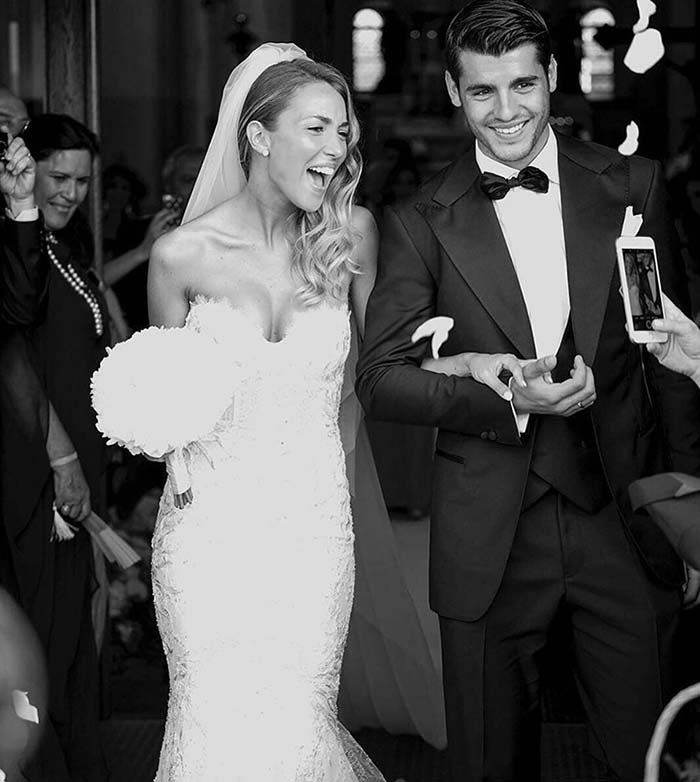 Alice Campello y Álvaro Morata celebran su quinto aniversario de boda