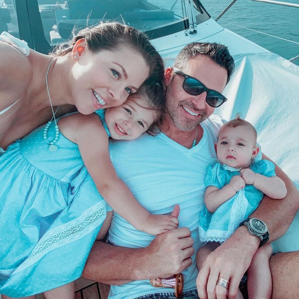 Ximena Duque y su familia