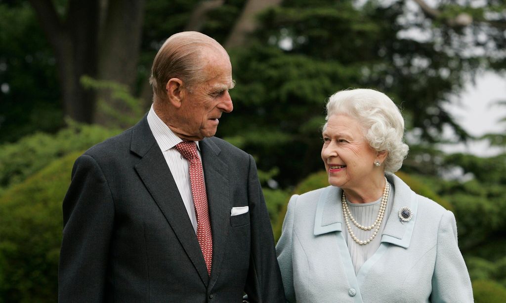 La reina Isabel y su esposo, el príncipe Felipe