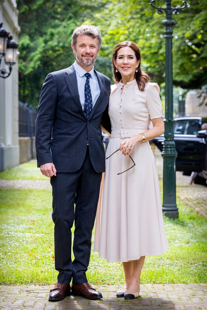 Mary de Dinamarca y Federico de Dinamarca en una recepción en Paises Bajos