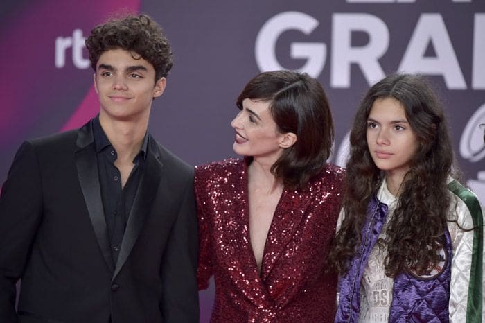 Paz Vega junto a sus dos hijos mayores