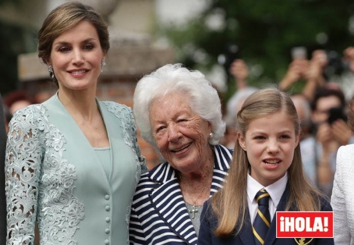 Doña Letizia tuvo que decir adiós a su abuela, Menchu Álvarez del Valle