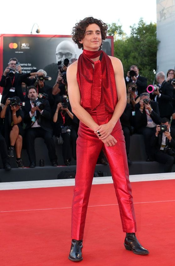 Timothée Chalamet en Venecia