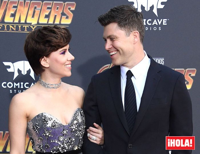 Scarlett Johansson y Colin Jost