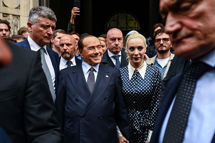 Silvio Berlusconi con Marta Fascina