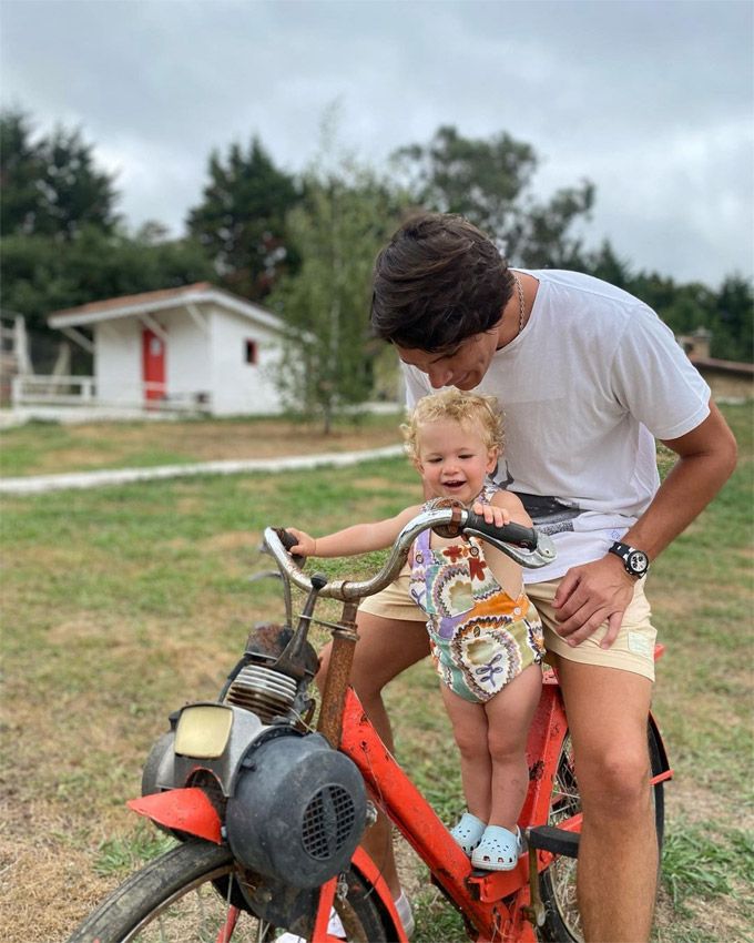 Pablo Castellano con su hijo Martín