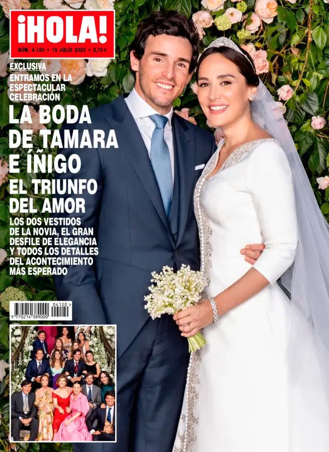 Portada de ¡HOLA! de la boda de Tamara Falcó e Iñigo Onieva