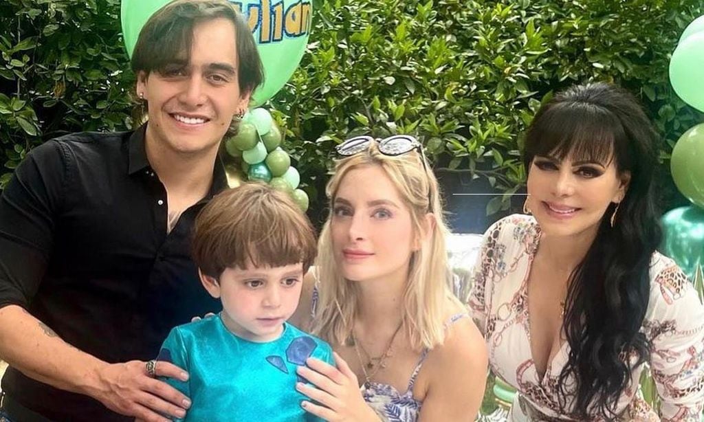 Julián Figueroa en el quinto cumpleaños de su hijos