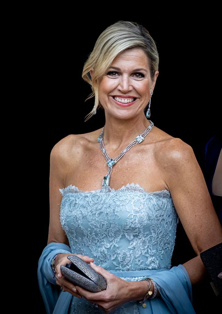 Máxima de Holanda con vestido de gala