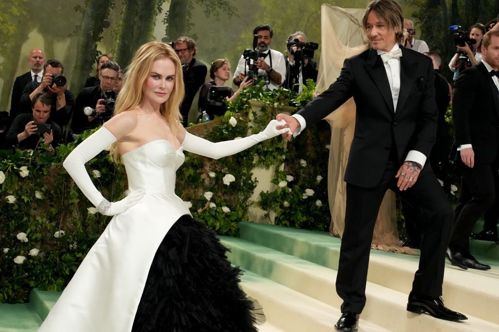 Nicole Kidman y su marido Keith Urban en la gala Met 2024