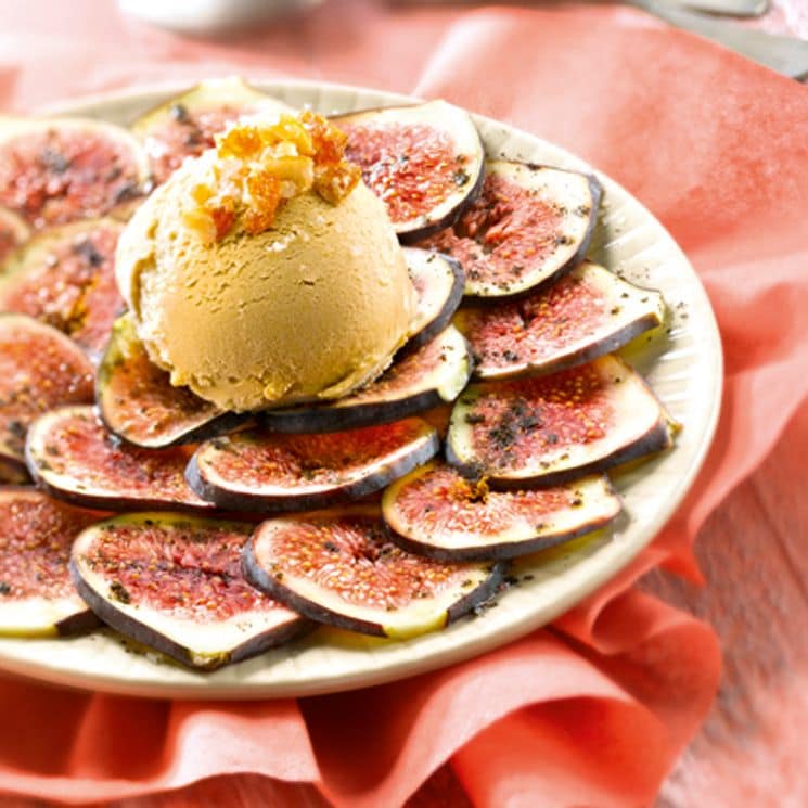 carpaccio higo helado