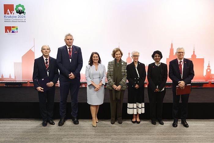 La reina Sofía en la ceremonia de inauguración del congreso