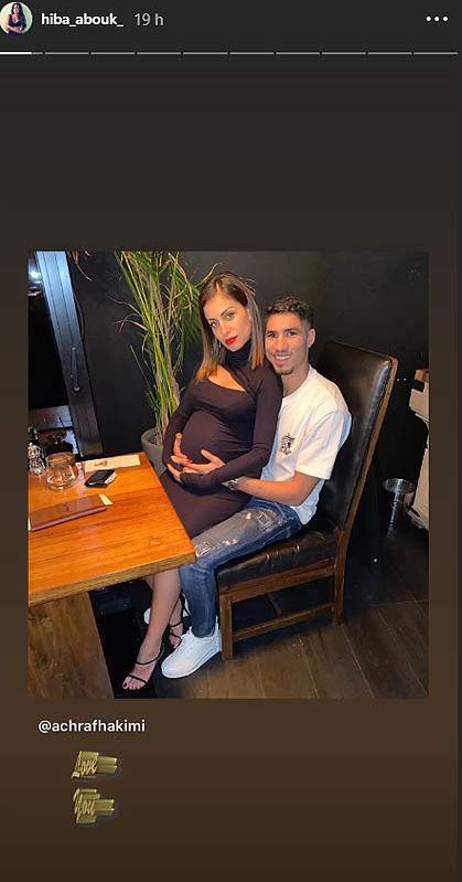 Hiba Abouk y Achraf Hakimi, más románticos que nunca cuando están a punto de ser papás