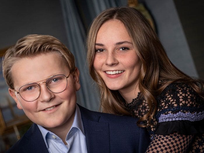 Sverre Magnus e Ingrid Alexandra de Noruega