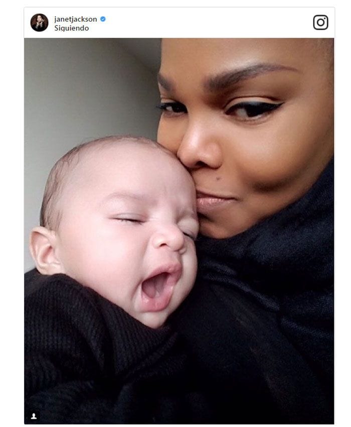 Janet Jackson muestra la primera foto de su hijo