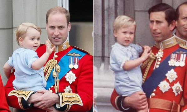 No es la primera vez que los Duques de Cambridge nos 'regalan' un deja vù tan entrañable, sin ir más lejos, a mediados del pasado mes de junio, cuando toda la familia real acudió al tradicional desfile 'Trooping the Colour'. En esta ocasión, el pequeño, que cumple dos añitos este mes, llevaba un traje azul cielo con ribetes blancos prácticamente idéntico al que lució su padre hace muchos años.
