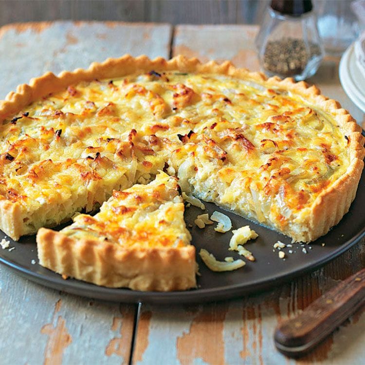 Quiche de puerros y queso 'Cheddar'