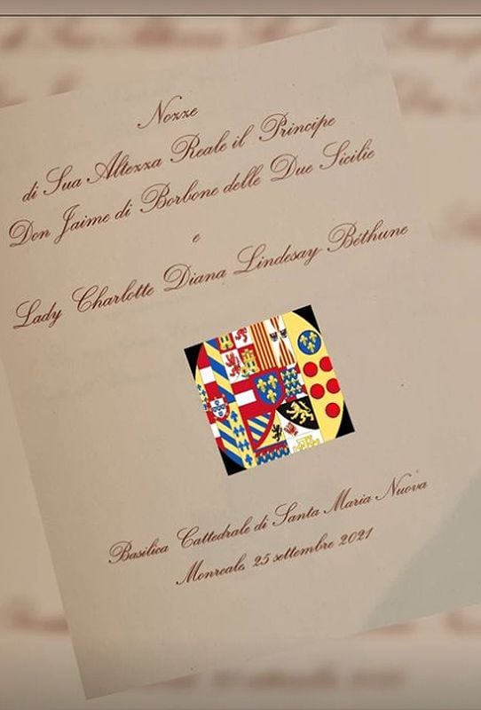 Boda de Jaime de Borbón-Dos Sicilias