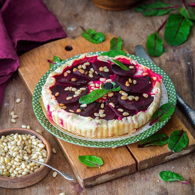 tarta salada de remolacha