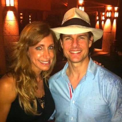 Lili Estefan y Tom Cruise