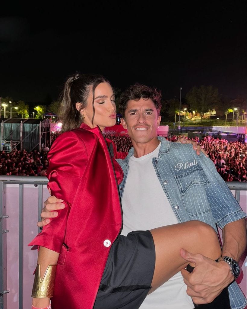 Marc Márquez y Gemma Pinto en el Suavefest 2024