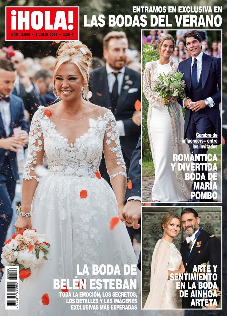 JPG PDF. HOLA3909. 3 julio 2019 .Boda de Belén Esteban.