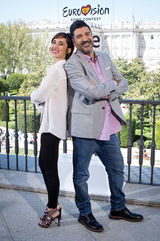 Tony Aguilar y Julia Varela en Eurovisión