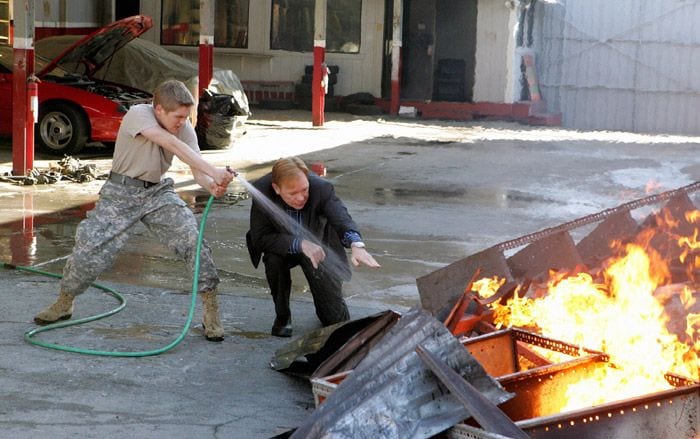 Evan Ellingson y David Caruso