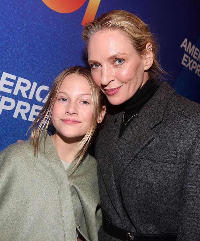 Uma Thurman con su hija Luna, de 10 años, nacida de su relación con Arpad Busson