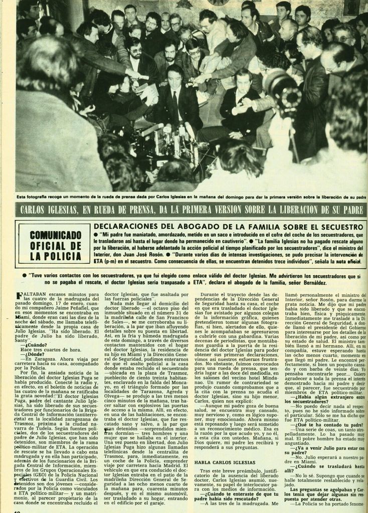 JPG del Pdf Hola 1953 . Enero 1982. Liberacion. Secuestro padre de Julio Iglesias.