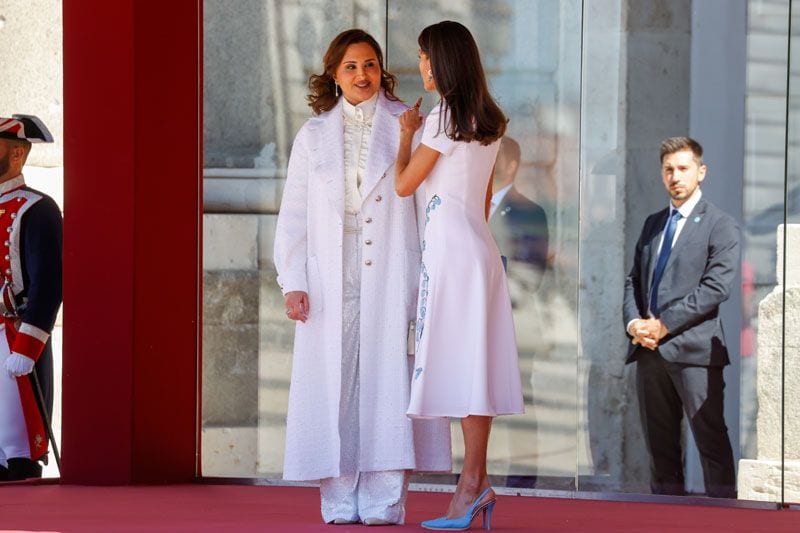 Doña Letizia con la jequesa de Catar