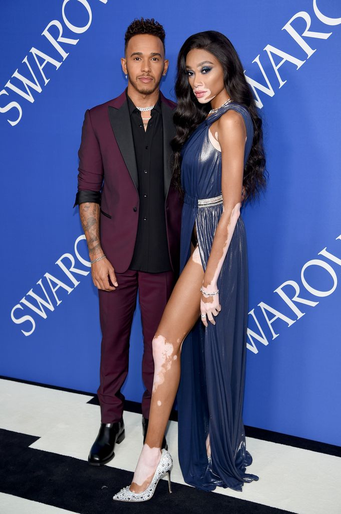 Lewis Hamilton and Winnie Harlow