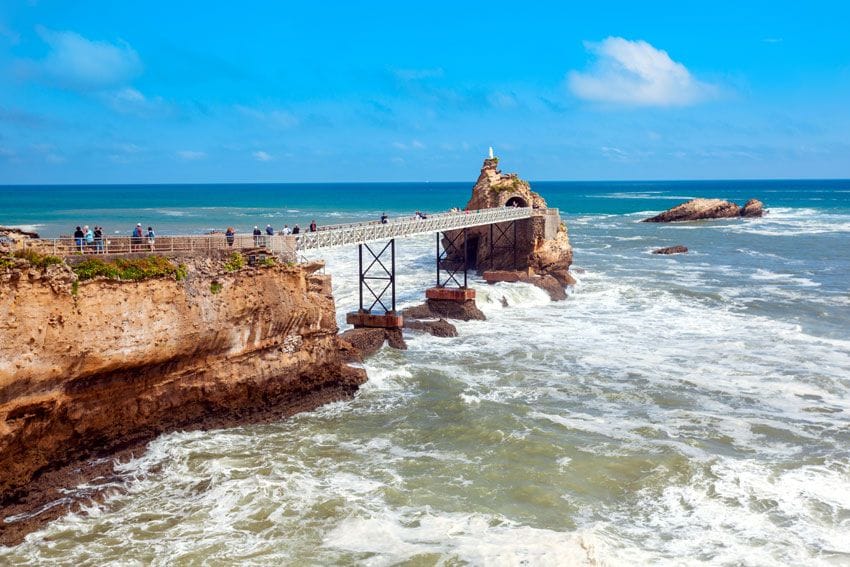 Roca de la Virgen del Mar, Biarritz