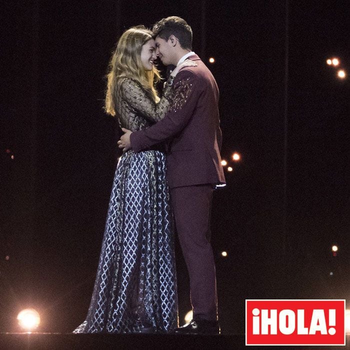 Amaia y Alfred en la final de Eurovisión 2018