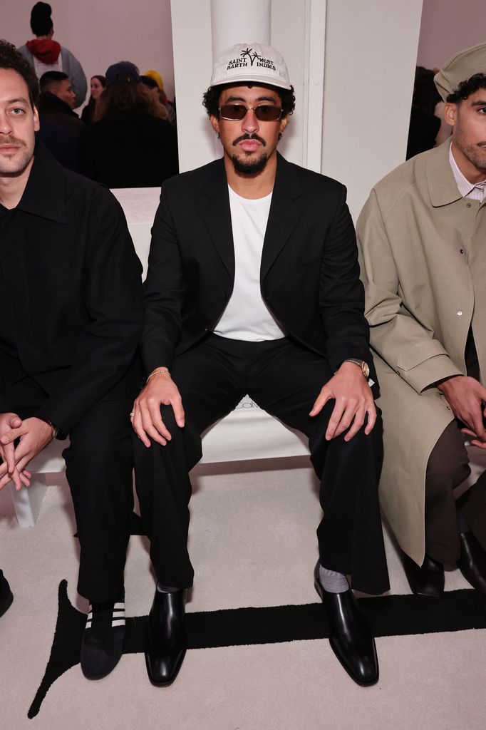  Bad Bunny en primera fila del desfile de Calvin Klein en Nueva York